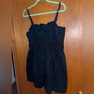 Super cute black shorts romper !